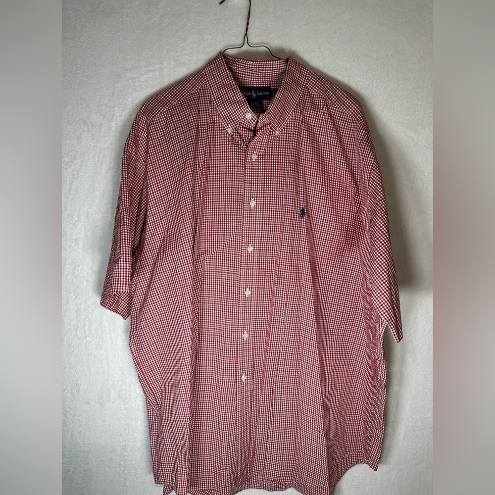 Ralph Lauren Red and White Checkered Shirt